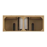 Lorelai 60" Double Vanity, Light Natural Oak w/ 3 CM Parisien Bleu Silestone Top w/FreePower Wireless Charger