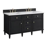 Lorelai 60" Double Vanity, Black Onyx