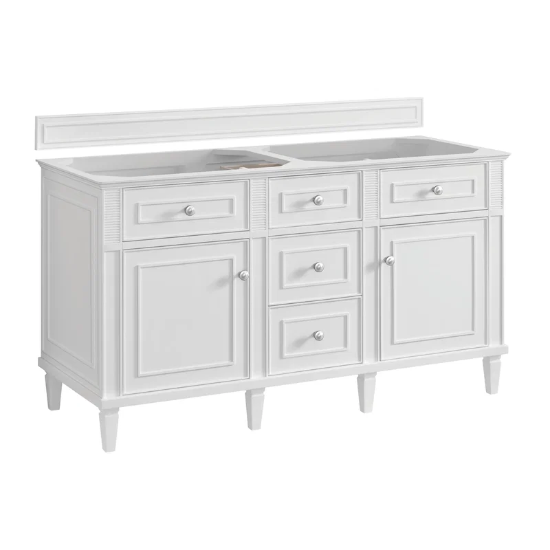 Lorelai 60" Double Vanity, Bright White