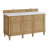 Lorelai 60" Double Vanity, Light Natural Oak