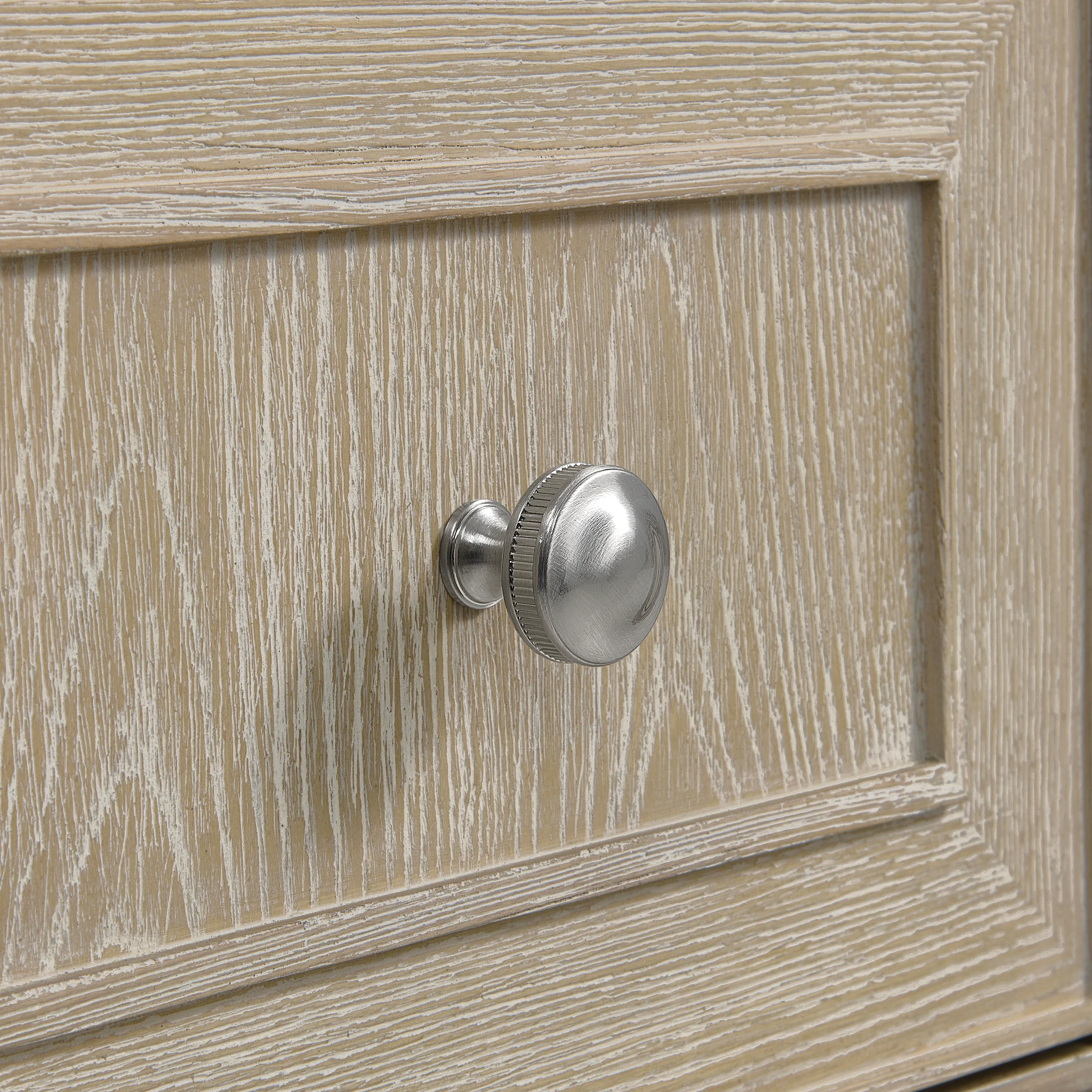 Lorelai 60" Double Vanity, Whitewashed Oak w/ 3 CM Victorian Silver Silestone Top