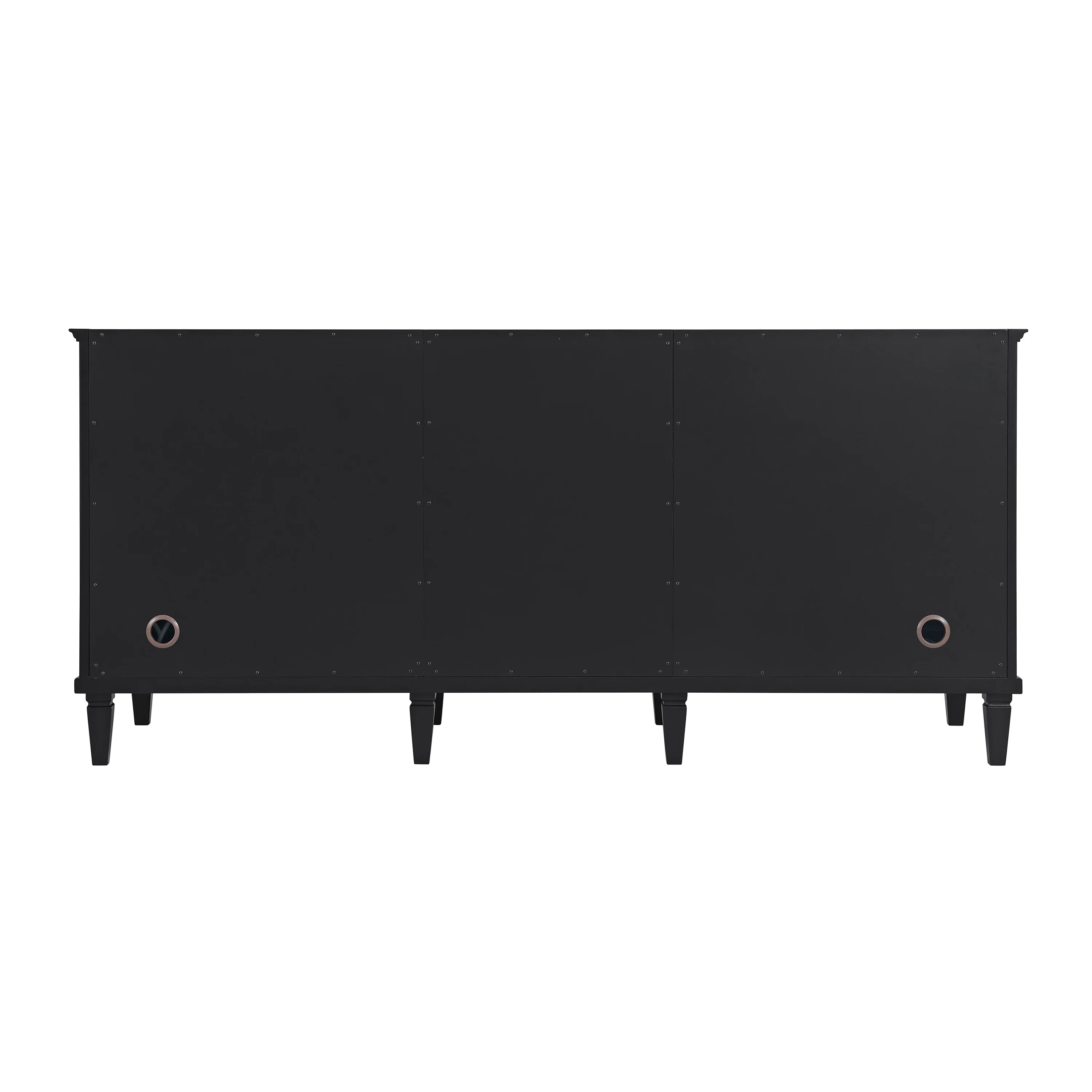 Lorelai 72" Double Vanity, Black Onyx, w/ 3 CM Phantome Eclos Top