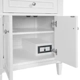 Lorelai 72" Double Vanity, Bright White w/ 3 CM Eternal Jasmine Pearl Silestone Top