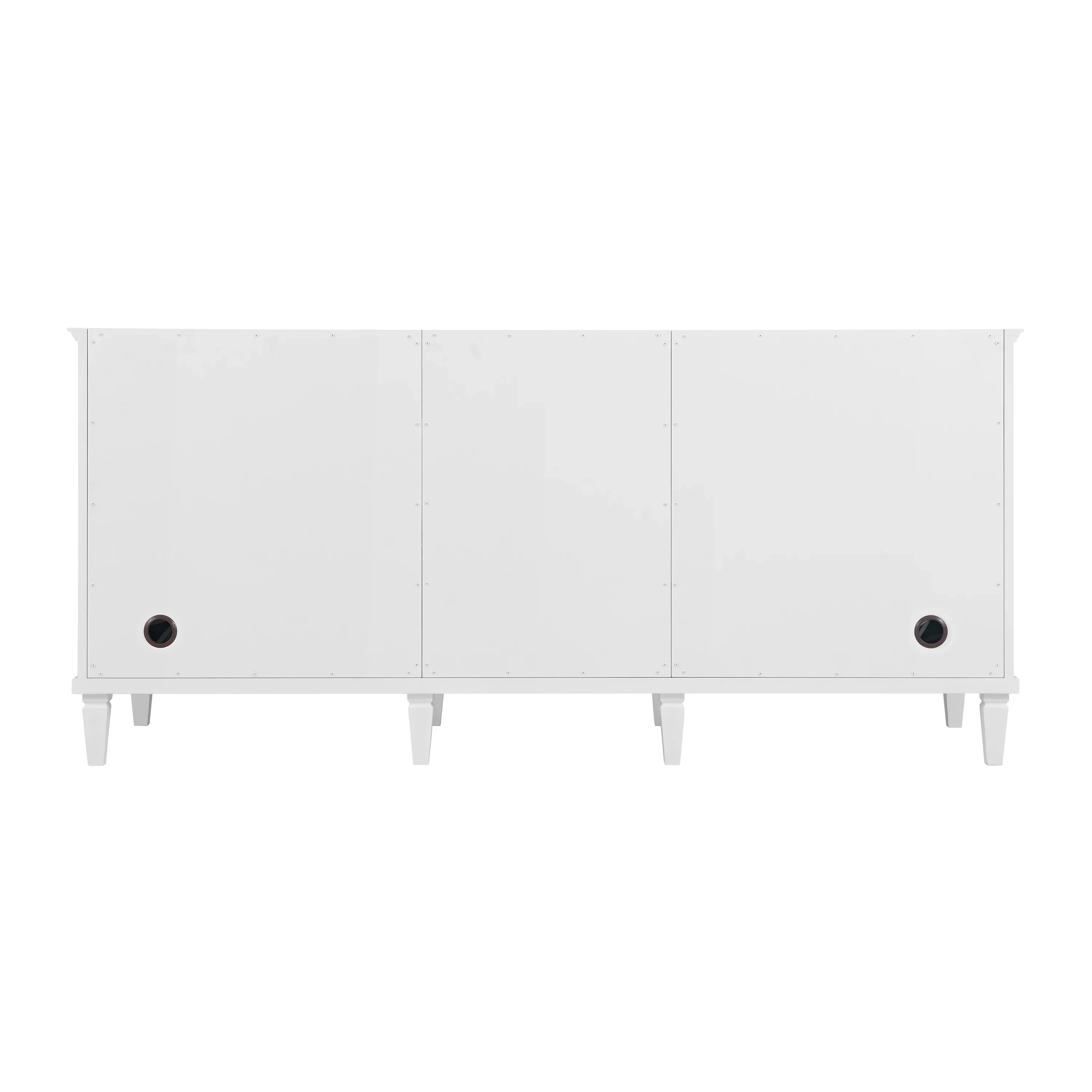 Lorelai 72" Double Vanity, Bright White, w/ 3 CM Phantome Eclos Top