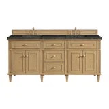 Lorelai 72" Double Vanity, Light Natural Oak, w/ 3 CM Phantome Eclos Top