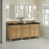 Lorelai 72" Double Vanity, Light Natural Oak, w/ 3 CM Phantome Eclos Top