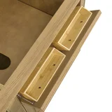Lorelai 72" Double Vanity, Light Natural Oak, w/ 3 CM Siberian Silestone Top