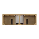 Lorelai 72" Double Vanity, Light Natural Oak, w/ 3 CM Siberian Silestone Top