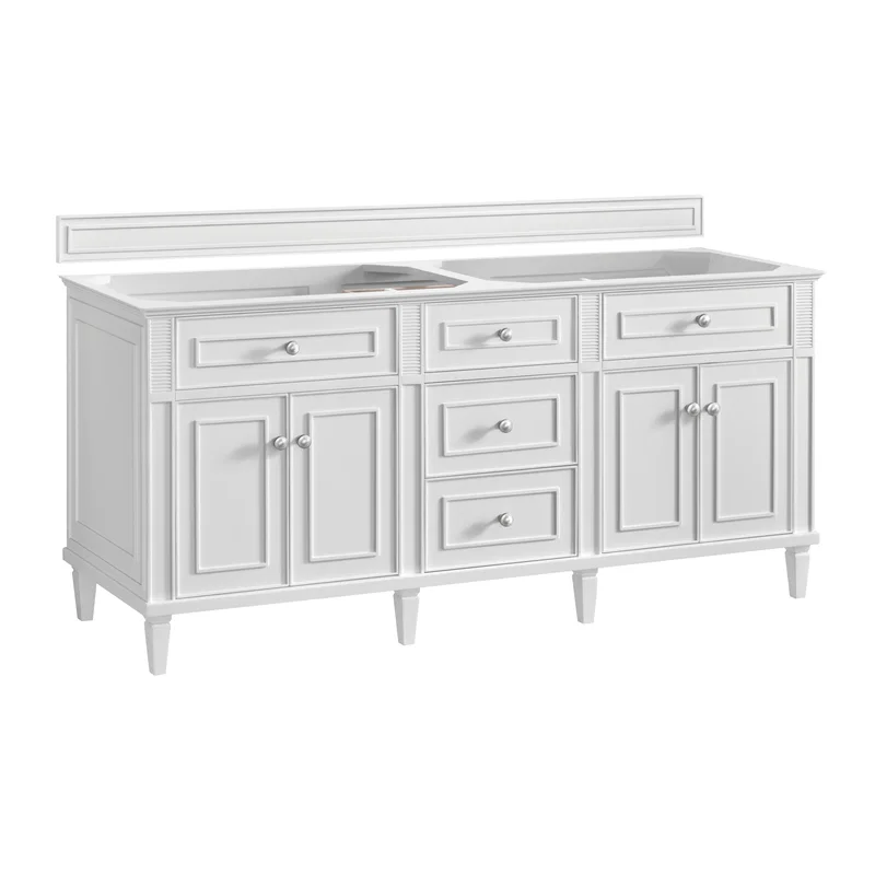 Lorelai 72" Double Vanity, Bright White