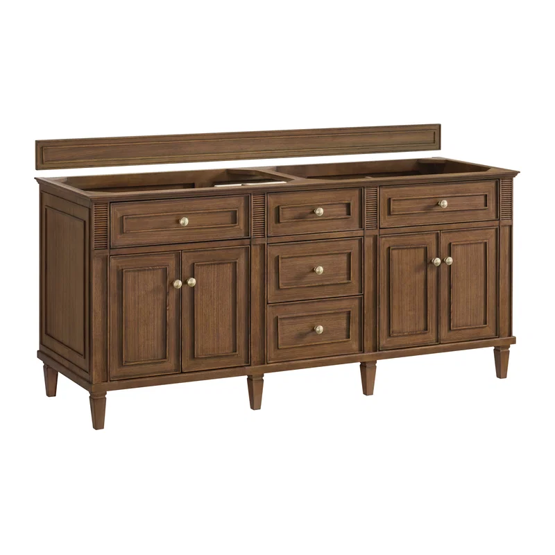 Lorelai 72"Double Vanity, Mid-Century Walnut