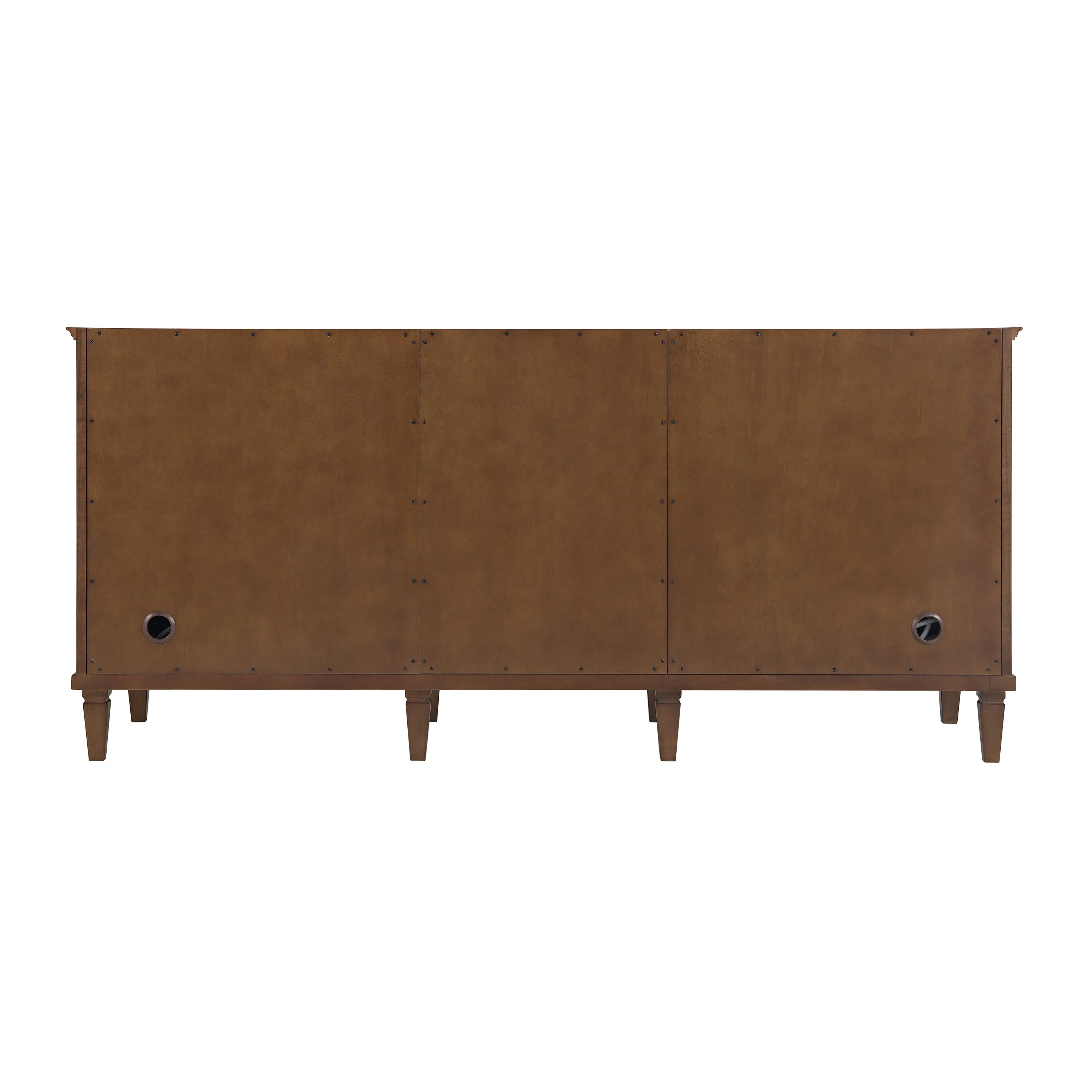 Lorelai 72" Double Vanity, Mid-Century Walnut, w/ 3 CM Tajnar Eclos Top w/FreePower Wireless Charger