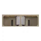Lorelai 72" Double Vanity, Whitewashed Oak w/ 3 CM Parisien Bleu Silestone Top