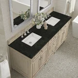 Lorelai 72" Double Vanity, Whitewashed Oak, w/ 3 CM Phantome Eclos Top