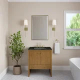Hudson 30" Single Vanity, Honey Oak w/ 3 CM Phantome Eclos Top