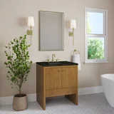 Hudson 30" Single Vanity, Honey Oak w/ 3 CM Phantome Eclos Top