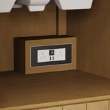 Hudson 30" Single Vanity, Honey Oak w/ 3 CM Siberian Silestone Top