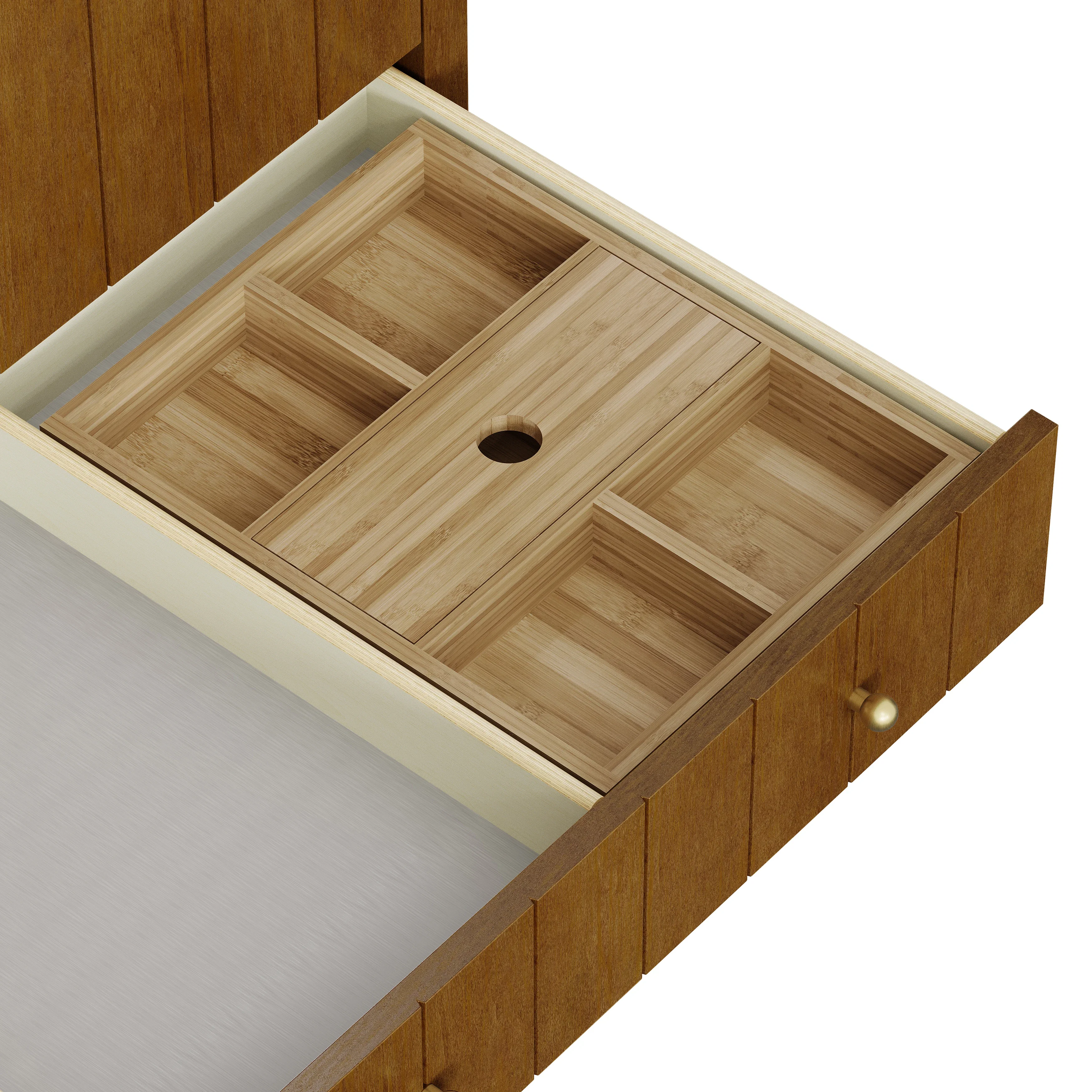 Hudson 30" Single Vanity, Honey Oak w/ 3 CM Siberian Silestone Top