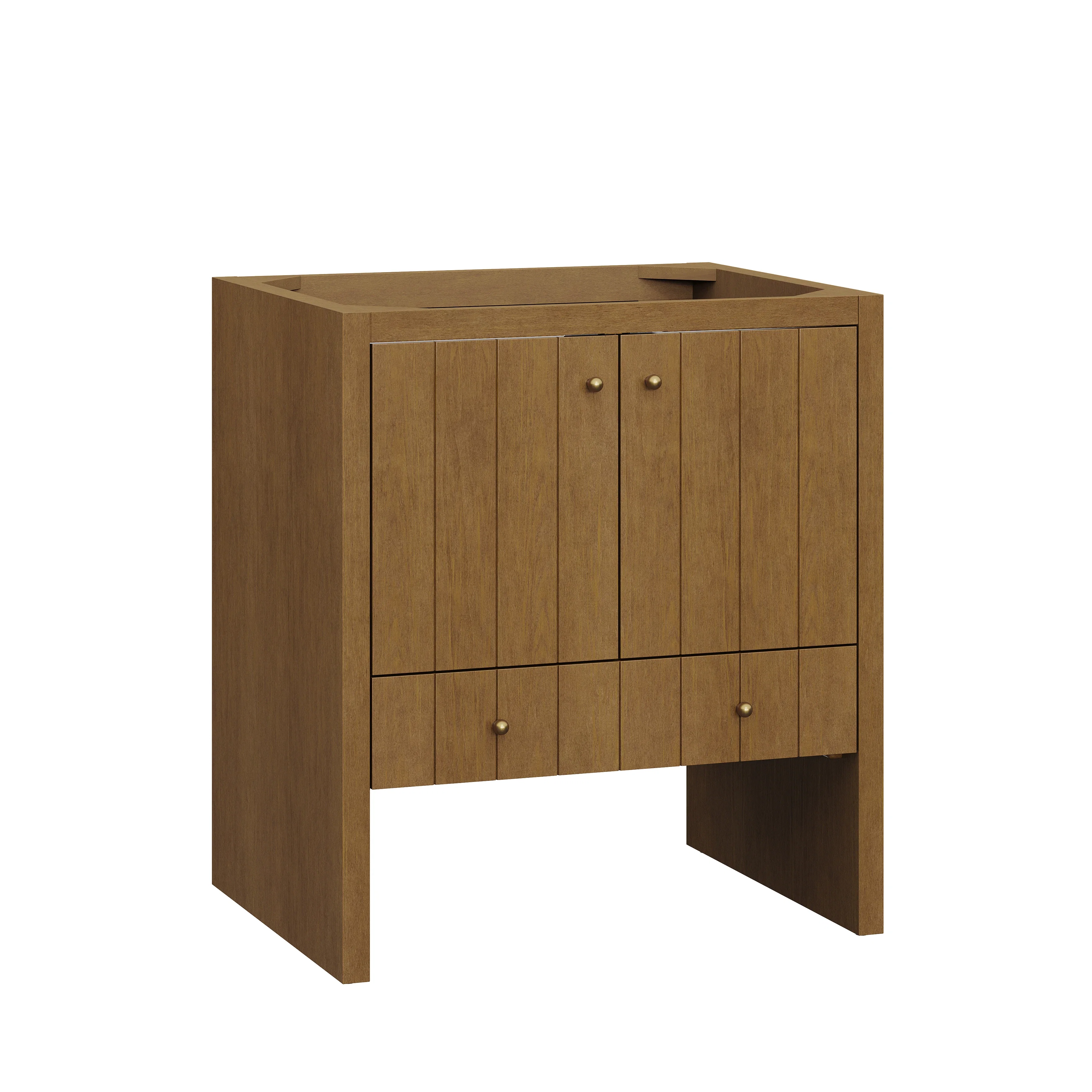 Hudson 30" Single Vanity, Honey Oak w/ 3 CM Siberian Silestone Top