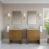 Hudson 30" Single Vanity, Honey Oak w/ 3 CM Siberian Silestone Top