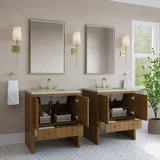 Hudson 30" Single Vanity, Honey Oak w/ 3 CM Siberian Silestone Top