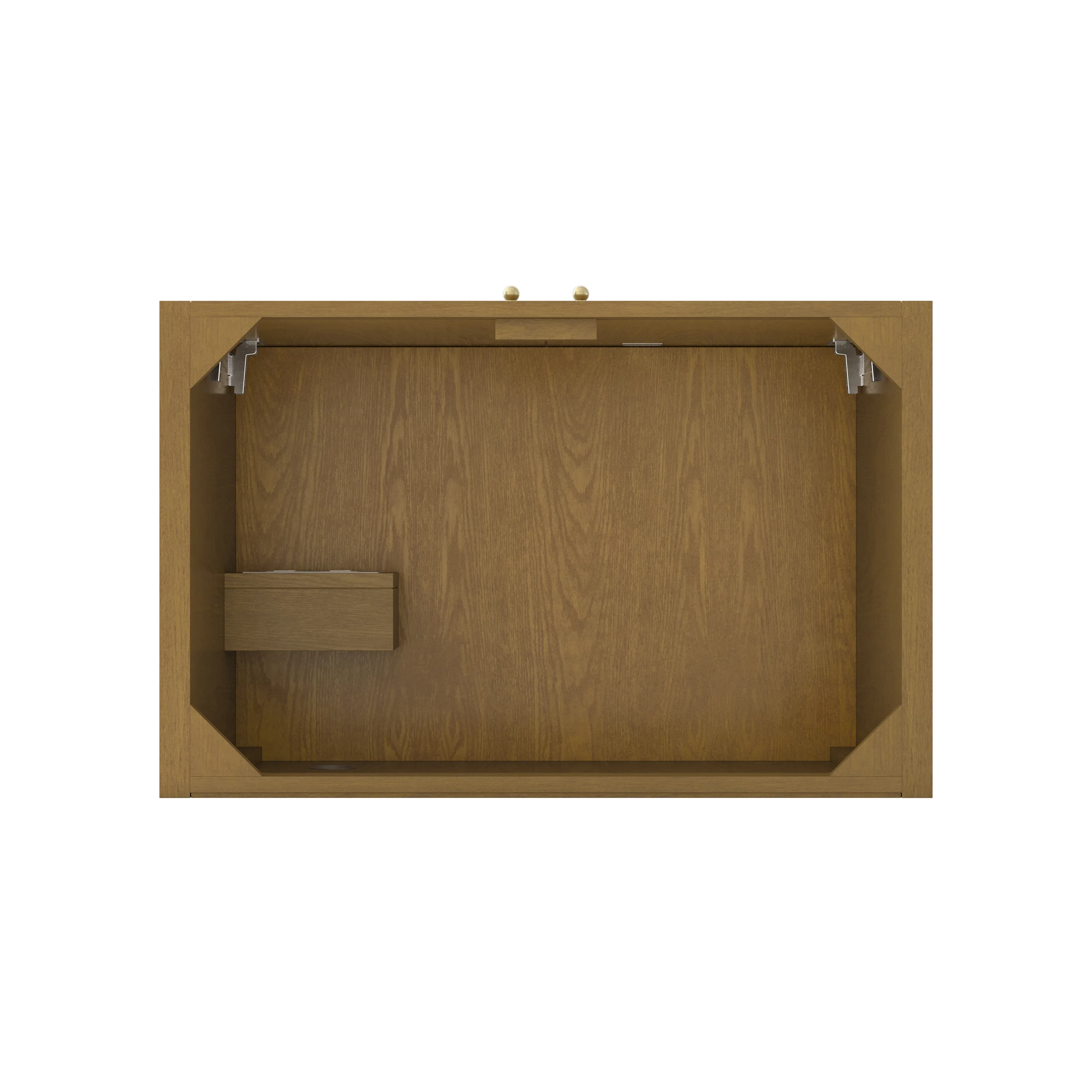 Hudson 36" Single Vanity, Honey Oak w/ 3 CM Lime Delight Silestone Top