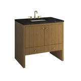 Hudson 36" Single Vanity, Honey Oak w/ 3 CM Phantome Eclos Top