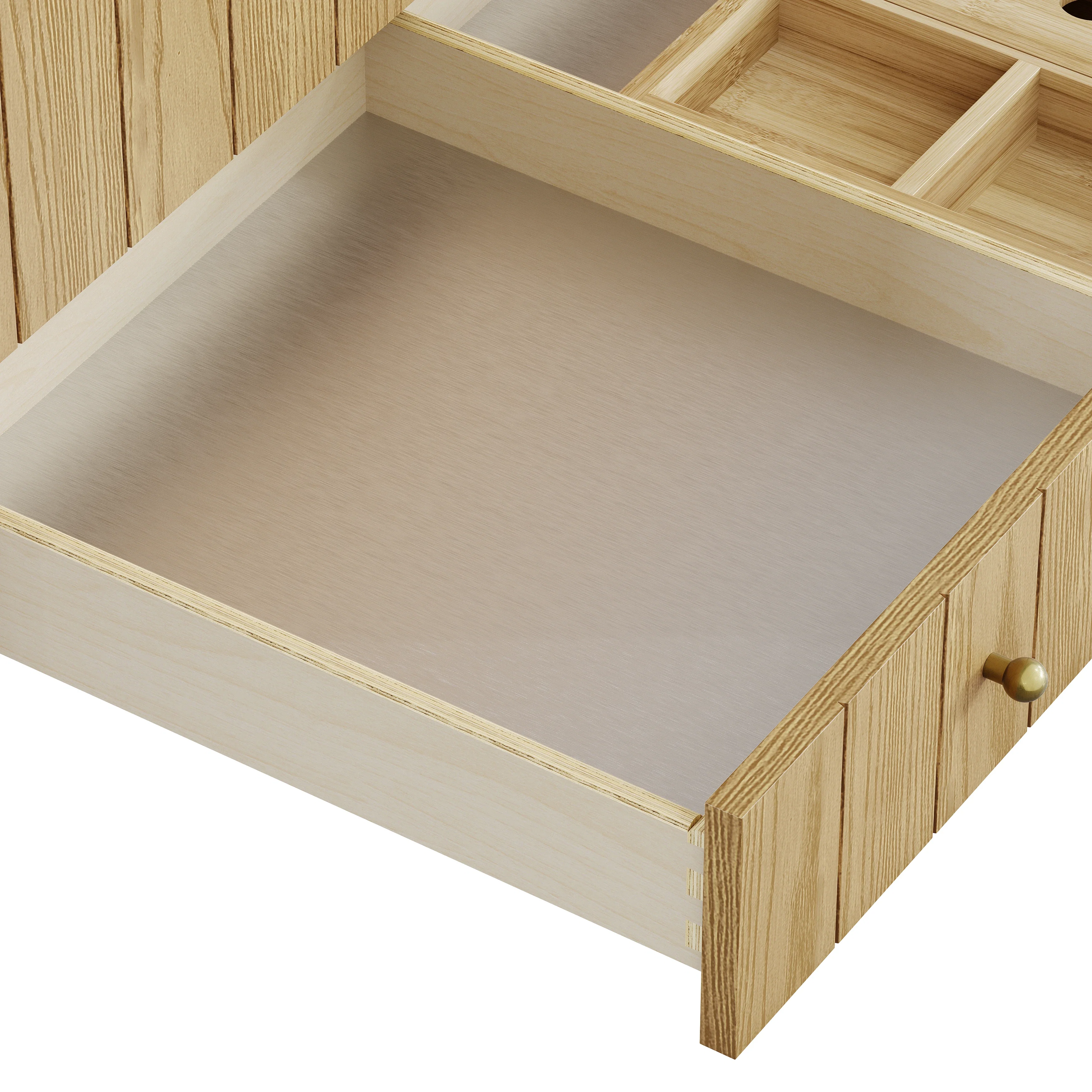 Hudson 36" Single Vanity, Light Natural Oak w/ 3 CM Charcoal Soapstone Top
