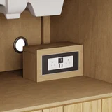 Hudson 36" Single Vanity, Light Natural Oak, w/ 3 CM Phantome Eclos Top