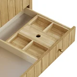 Hudson 36" Single Vanity, Light Natural Oak, w/ 3 CM Phantome Eclos Top