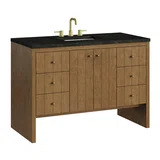 Hudson 48" Single Vanity, Honey Oak w/ 3 CM Phantome Eclos Top