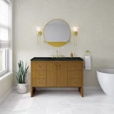 Hudson 48" Single Vanity, Honey Oak w/ 3 CM Phantome Eclos Top