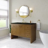 Hudson 48" Single Vanity, Honey Oak w/ 3 CM Phantome Eclos Top
