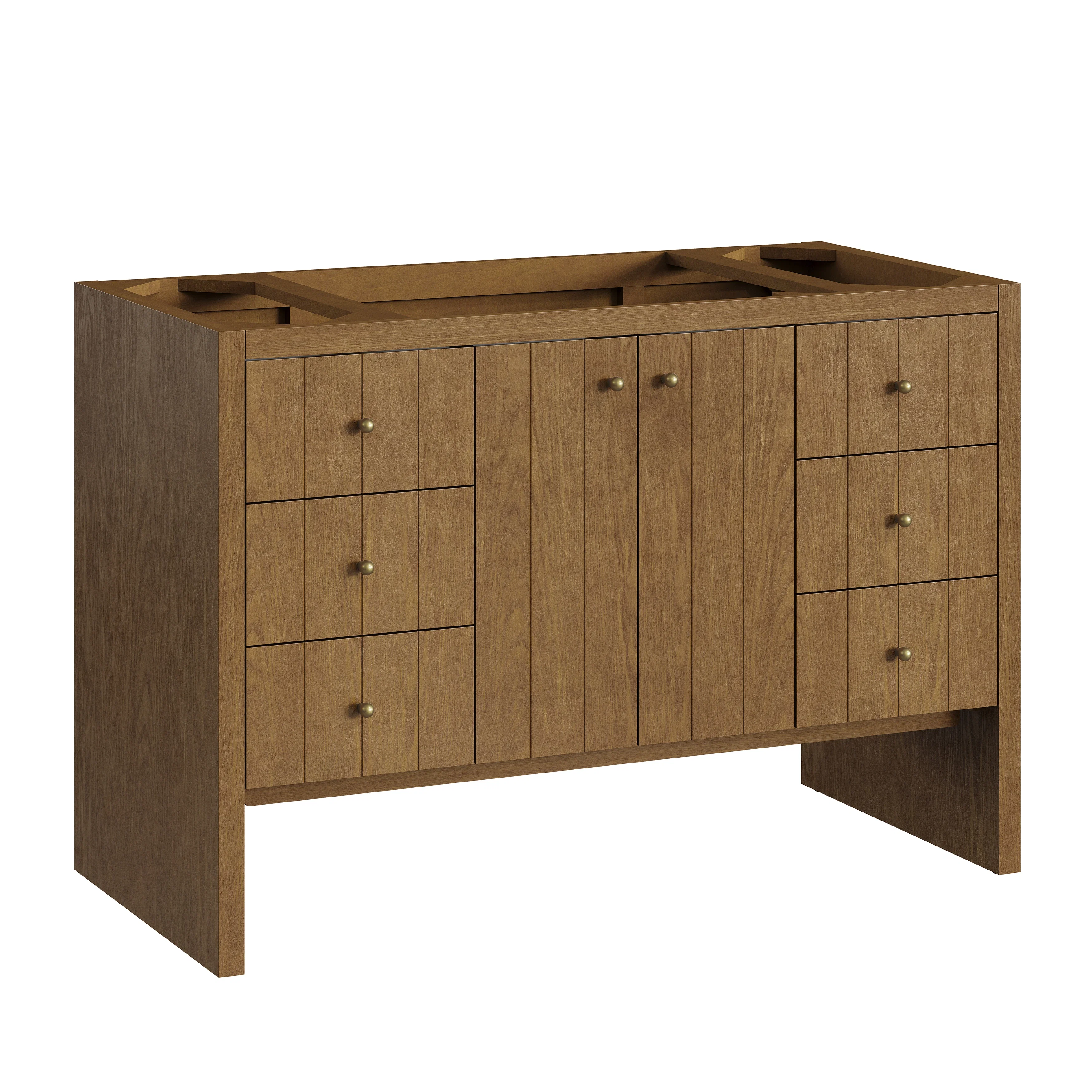 Hudson 48" Single Vanity Cabinet, Honey Oak