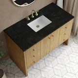 Hudson 48" Single Vanity, Light Natural Oak, w/ 3 CM Phantome Eclos Top