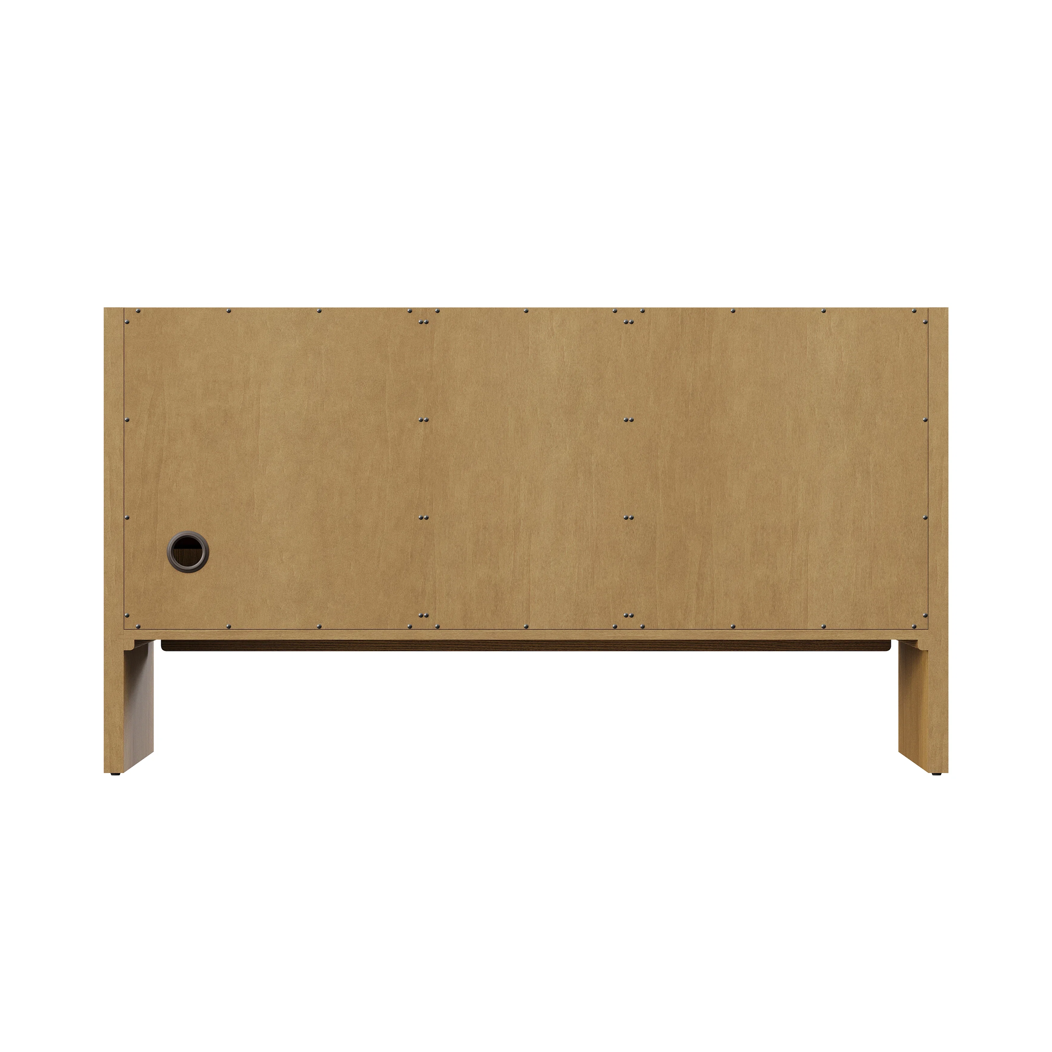 Hudson 60" Double Vanity, Light Natural Oak w/ 3 CM Victorian Silver Top