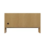 Hudson 60" Double Vanity, Light Natural Oak w/ 3 CM Victorian Silver Top