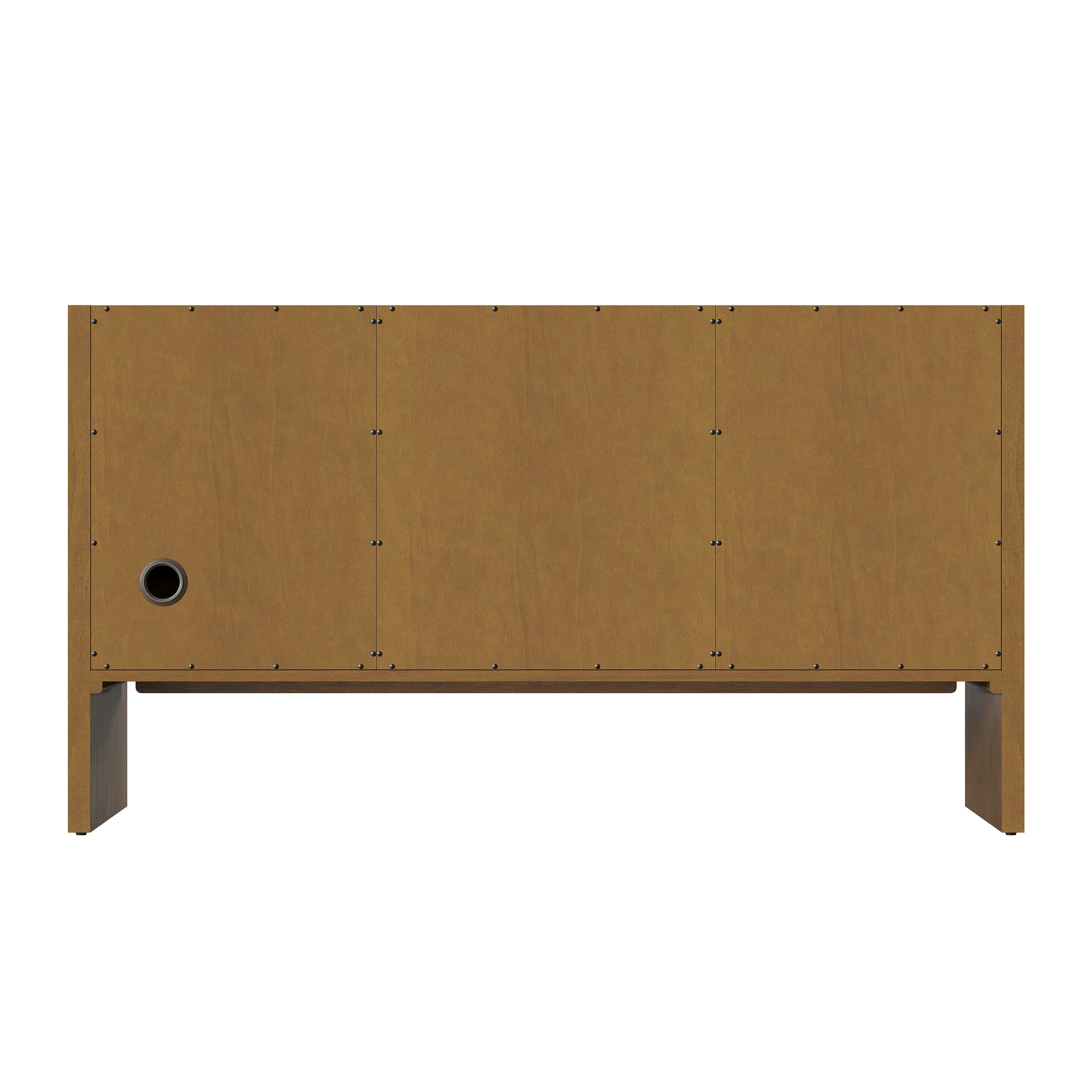 Hudson 60" Single Vanity, Honey Oak w/ 3 CM Eternal Jasmine Pearl Silestone Top w/FreePower Wireless Charger