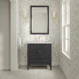 Myrrin 30" Single Vanity, Carbon Oak w/ 3 CM Lime Delight Silestone Top