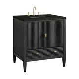 Myrrin 30" Single Vanity, Carbon Oak w/ 3 CM Phantome Eclos Top