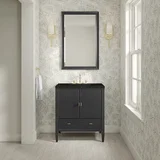 Myrrin 30" Single Vanity, Carbon Oak w/ 3 CM Phantome Eclos Top