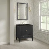 Myrrin 30" Single Vanity, Carbon Oak w/ 3 CM Phantome Eclos Top