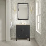 Myrrin 30" Single Vanity, Carbon Oak w/ 3 CM Tajnar Eclos Top