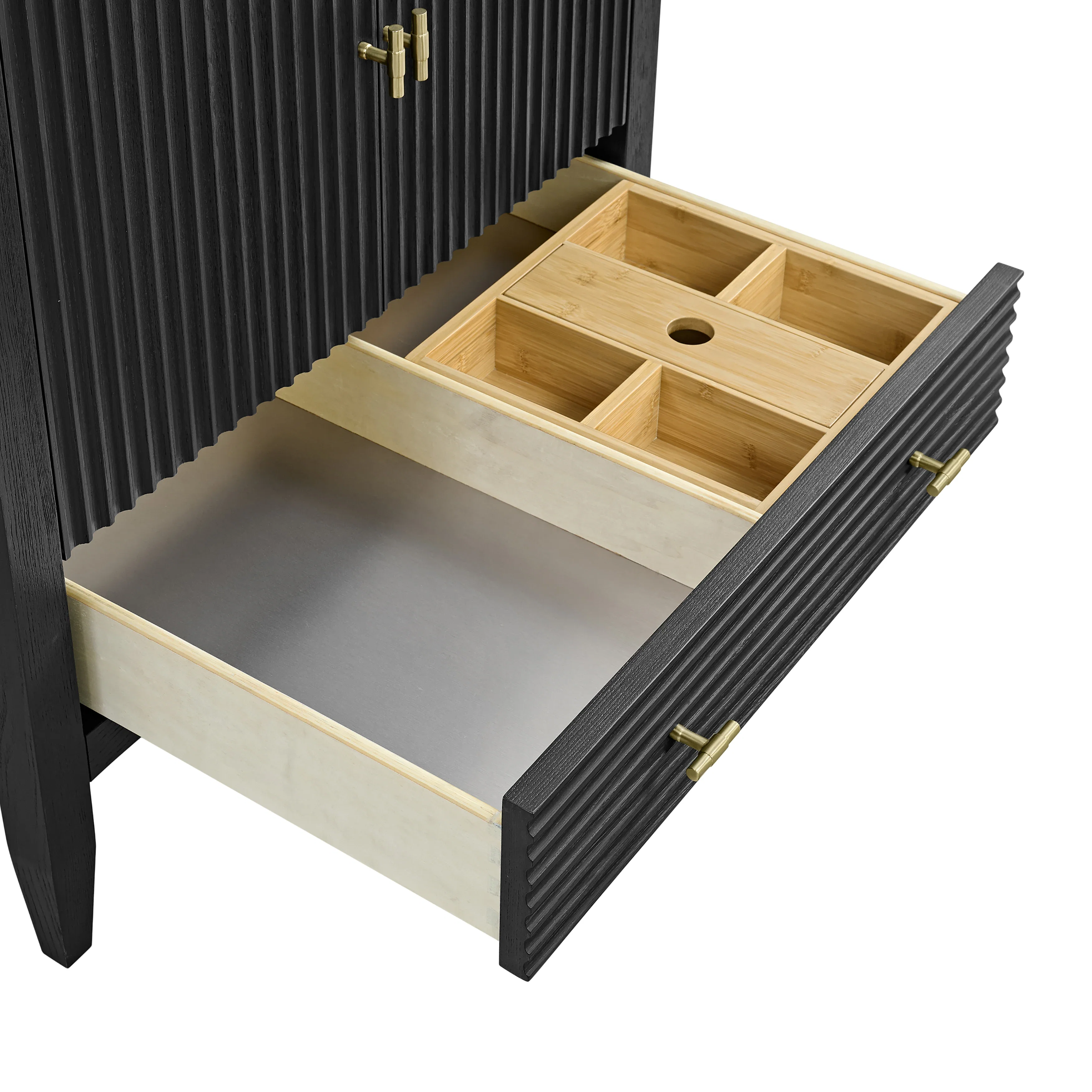 Myrrin 30" Single Vanity Cabinet, Carbon Oak