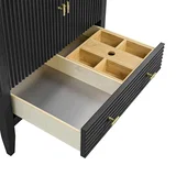 Myrrin 30" Single Vanity Cabinet, Carbon Oak