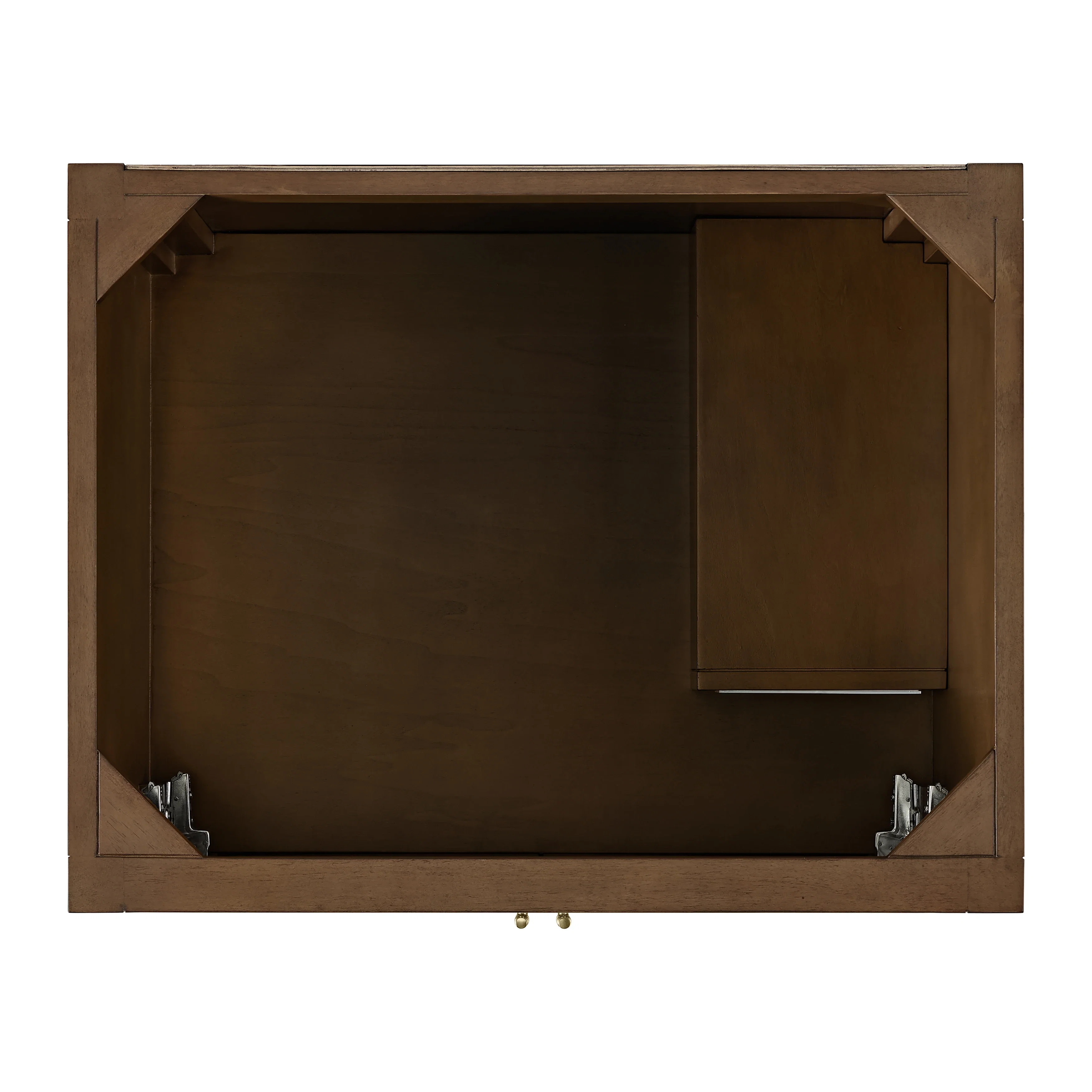 Myrrin 30" Single Vanity, Mid-Century Walnut w/ 3 CM Charcoal Soapstone Silestone Top