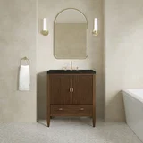 Myrrin 30" Single Vanity, Mid-Century Walnut w/ 3 CM Phantome Eclos Top