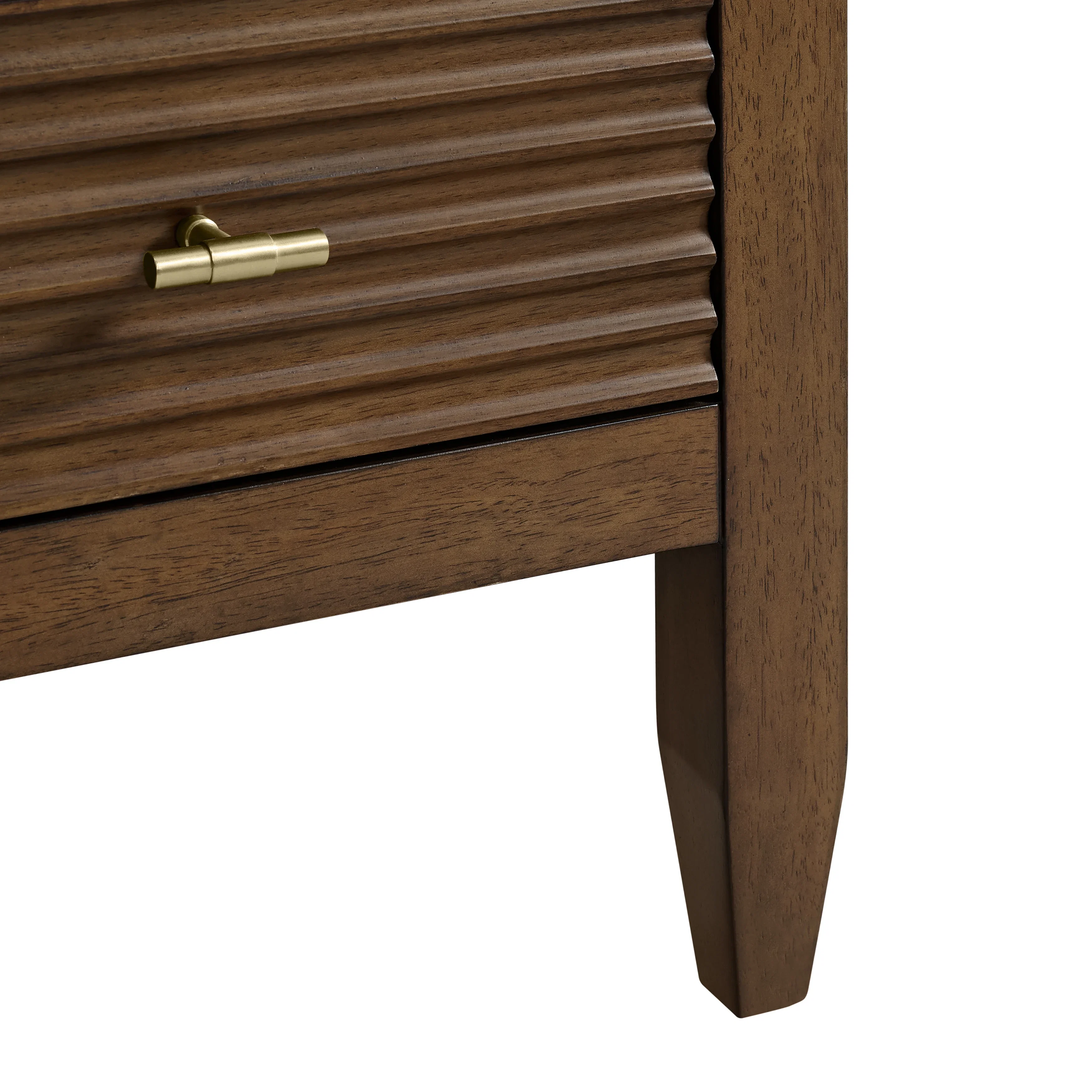 Myrrin 30" Single Vanity, Mid-Century Walnut w/ 3 CM Victorian Silver Silestone Top