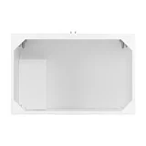 Myrrin 36" Vanity, Bright White w/ 3 CM Ethereal Noctis Silestone Top