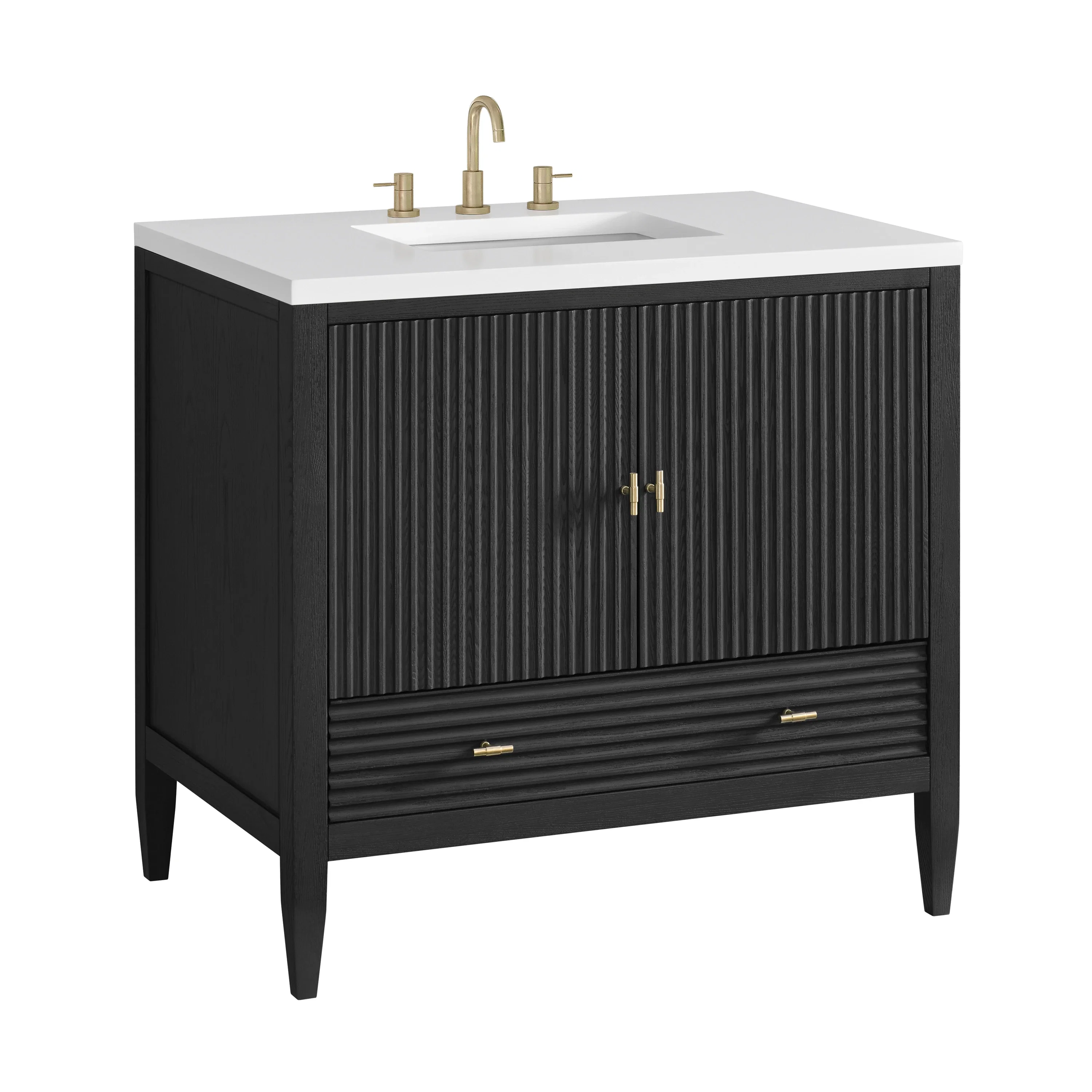 Myrrin 36" Vanity, Carbon Oak