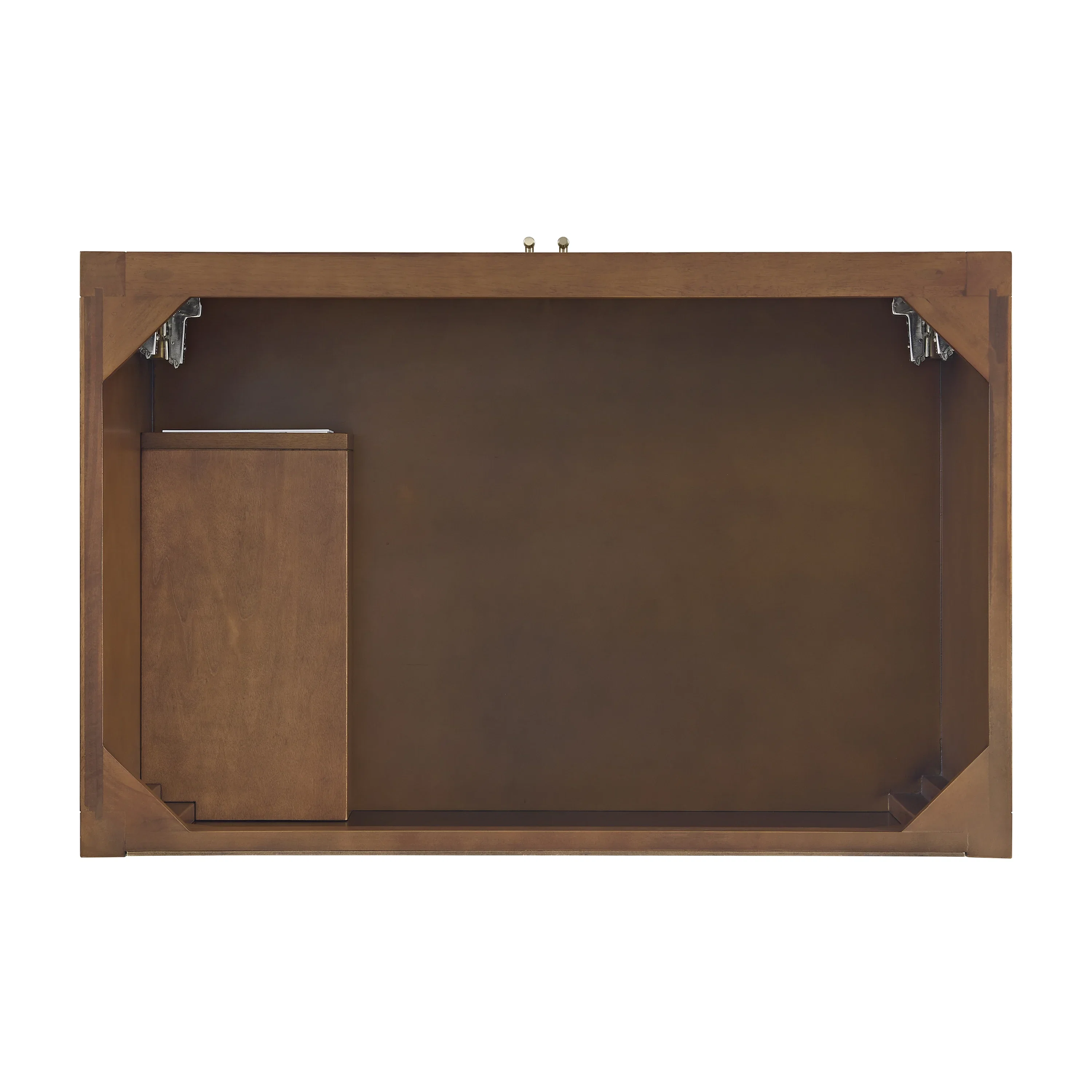 Myrrin 36" Vanity, Mid Century Walnut w/ 3 CM Ethereal Noctis Silestone Top